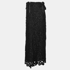 Toga Archieves Black Polyester And Chord Embroidered Strapless Midi Dress M